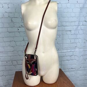 Sakroots Crossbody zip-up Wallet wristlet